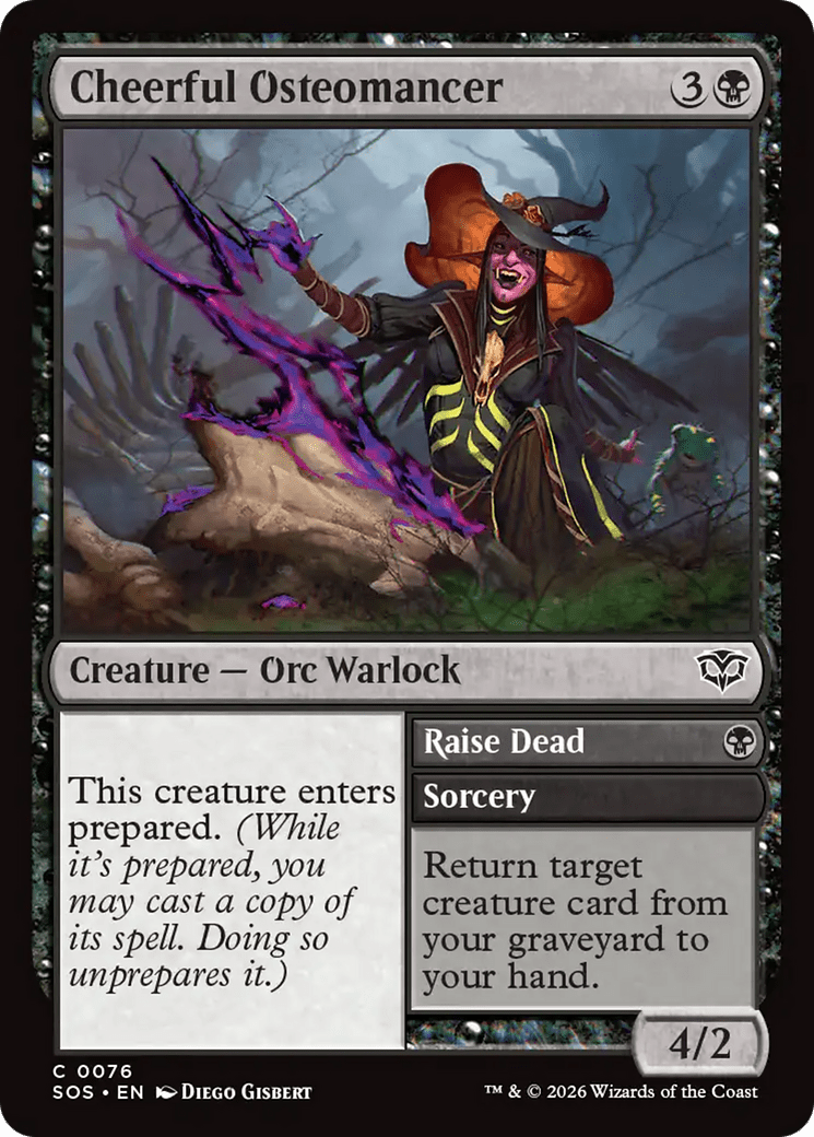 Cheerful Osteomancer [Secrets of Strixhaven] MTG Single Magic: The Gathering  | Multizone: Comics And Games
