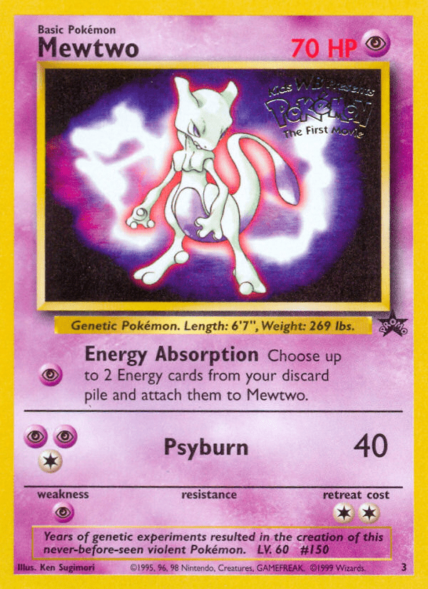 Mewtwo (3) [Wizards of the Coast: Black Star Promos] Pokemon Single Pokémon  | Multizone: Comics And Games