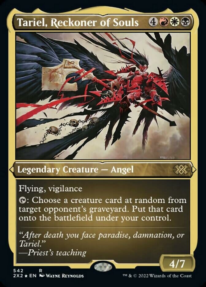 Tariel, Reckoner of Souls (Foil Etched) [Double Masters 2022] MTG Single Magic: The Gathering  | Multizone: Comics And Games