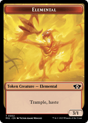 Elemental (2) // Knight Double-Sided Token [March of the Machine Tokens] MTG Single Magic: The Gathering  | Multizone: Comics And Games