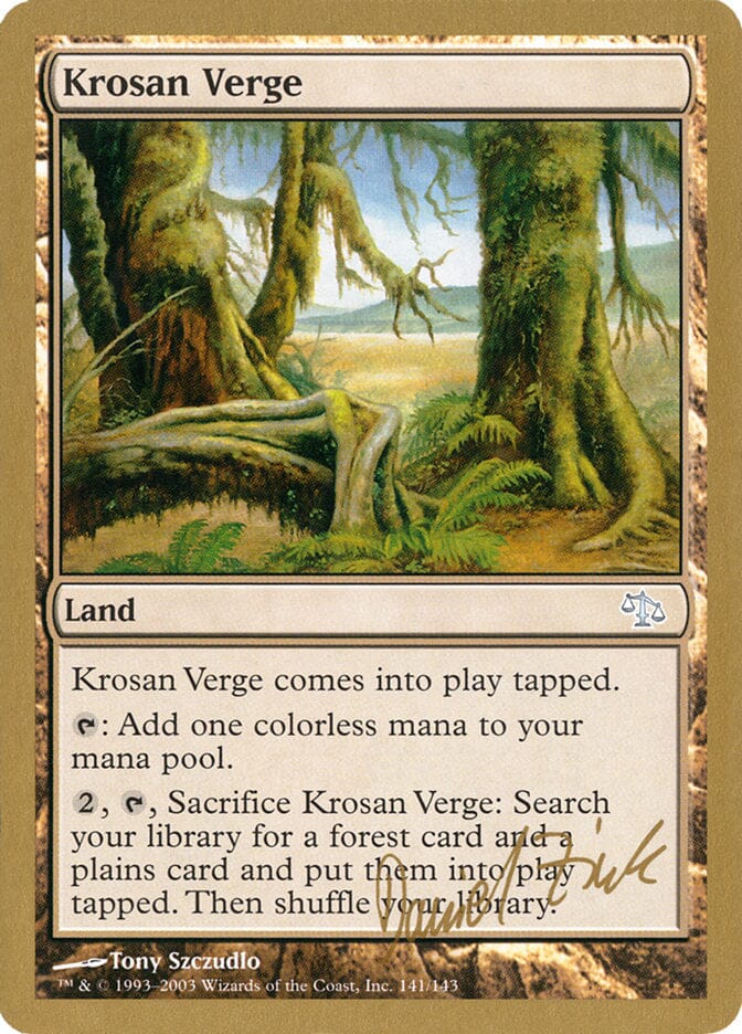 Krosan Verge (Daniel Zink) [World Championship Decks 2003] MTG Single Magic: The Gathering  | Multizone: Comics And Games