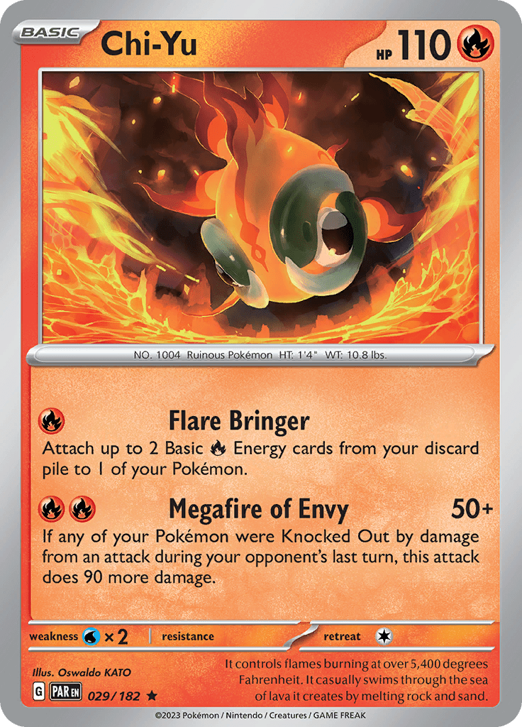 Chi-Yu (029/182) [Scarlet & Violet: Paradox Rift] Pokemon Single Pokémon  | Multizone: Comics And Games