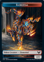 Elemental // Spirit Double-Sided Token [Strixhaven: School of Mages Tokens] MTG Single Magic: The Gathering  | Multizone: Comics And Games