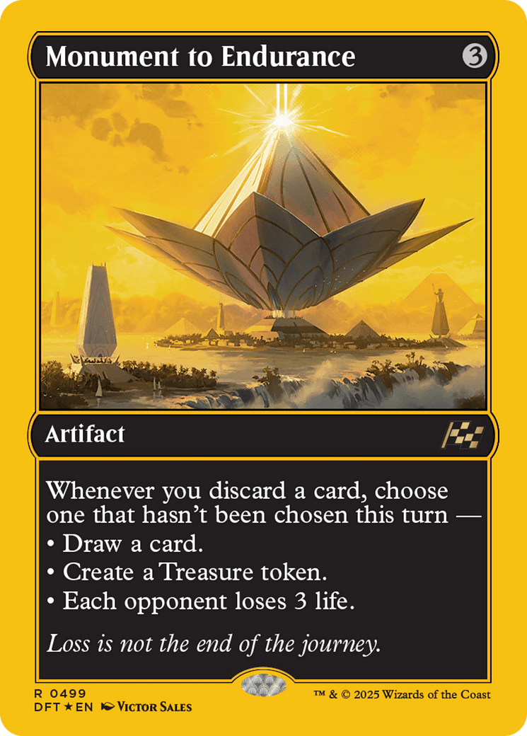 Monument to Endurance (First-Place Foil) [Aetherdrift] MTG Single Magic: The Gathering  | Multizone: Comics And Games