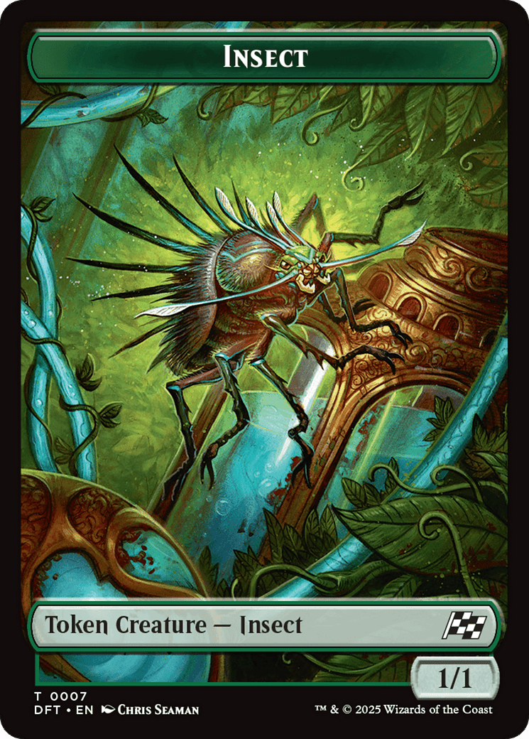Insect // Elephant Double-Sided Token [Aetherdrift Tokens] MTG Single Magic: The Gathering  | Multizone: Comics And Games