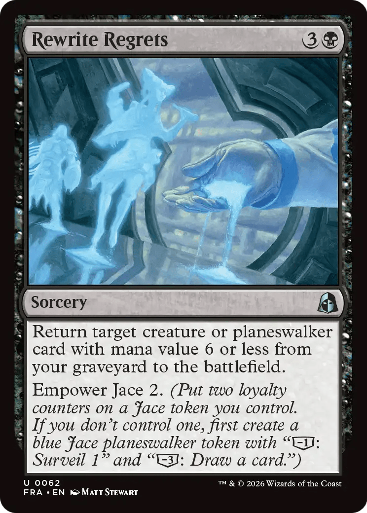 Rewrite Regrets [Reality Fracture] MTG Single Magic: The Gathering  | Multizone: Comics And Games