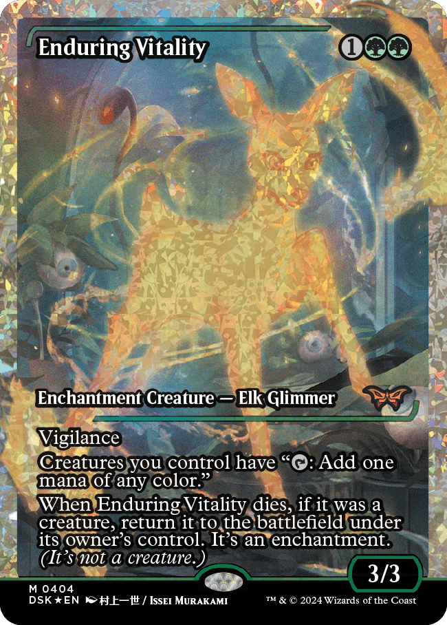 Enduring Vitality (Japan Showcase Fracture Foil) [Duskmourn: House of Horror] MTG Single Magic: The Gathering  | Multizone: Comics And Games