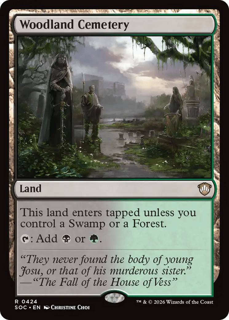 Woodland Cemetery [Secrets of Strixhaven Commander] MTG Single Magic: The Gathering  | Multizone: Comics And Games