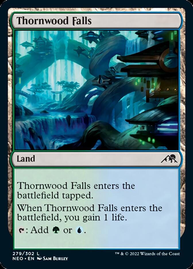 Thornwood Falls [Kamigawa: Neon Dynasty] MTG Single Magic: The Gathering  | Multizone: Comics And Games