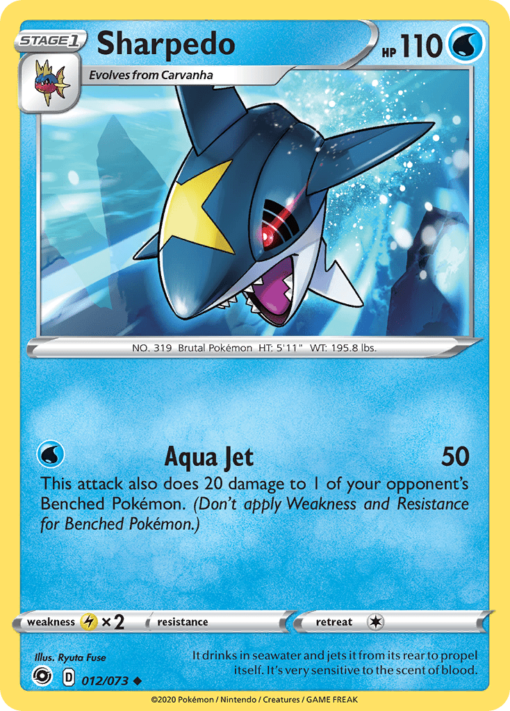 Sharpedo (012/073) [Sword & Shield: Champion's Path] Pokemon Single Pokémon  | Multizone: Comics And Games