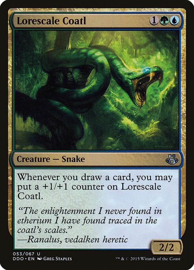 Lorescale Coatl [Duel Decks: Elspeth vs. Kiora] MTG Single Magic: The Gathering  | Multizone: Comics And Games