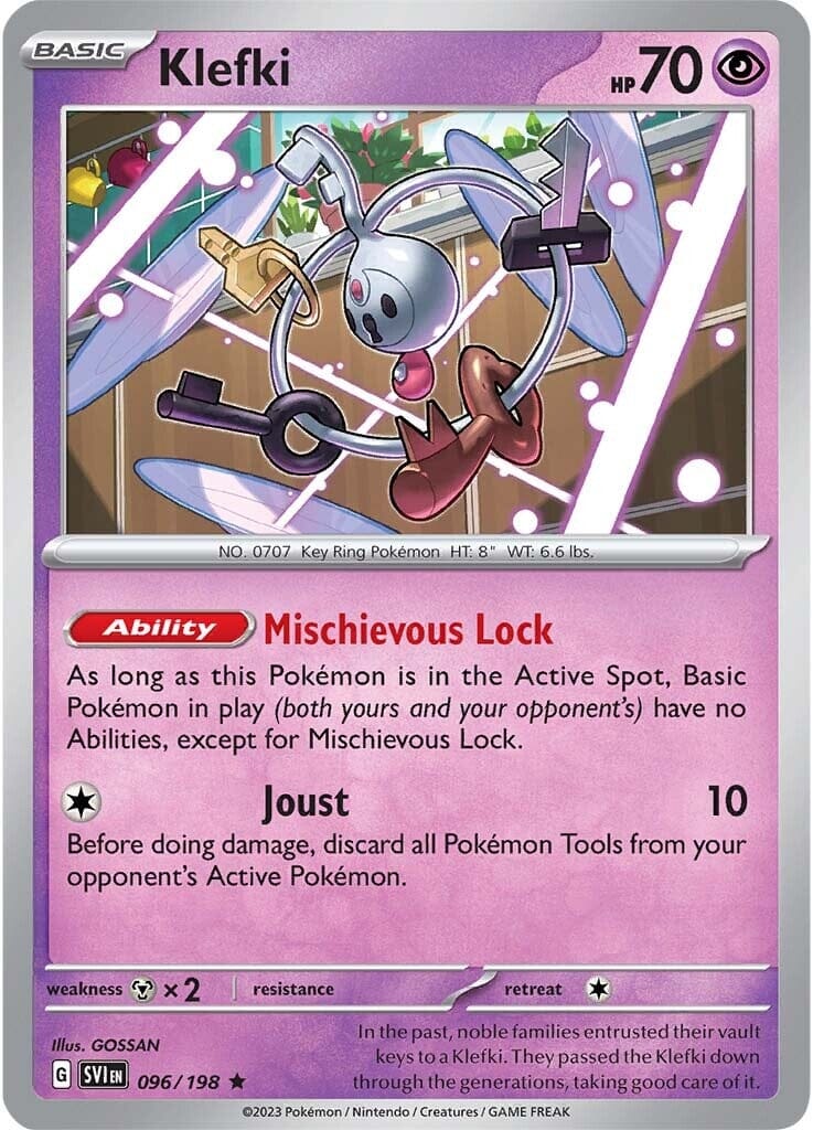 Klefki (096/198) [Scarlet & Violet: Base Set] Pokemon Single Pokémon  | Multizone: Comics And Games