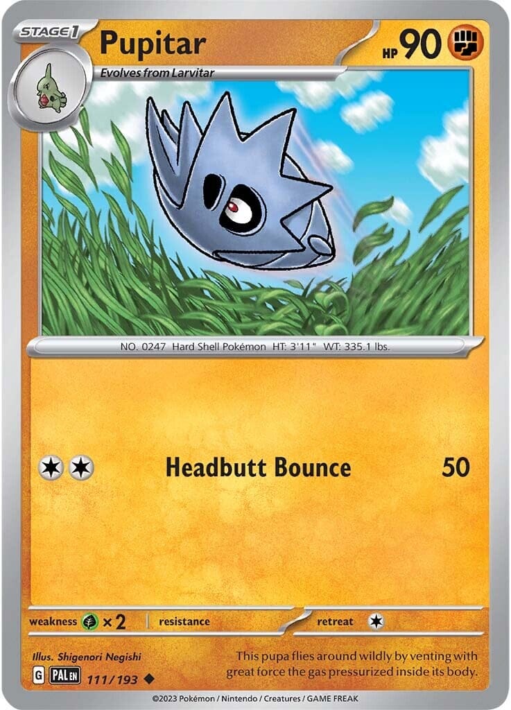 Pupitar (111/193) [Scarlet & Violet: Paldea Evolved] Pokemon Single Pokémon  | Multizone: Comics And Games