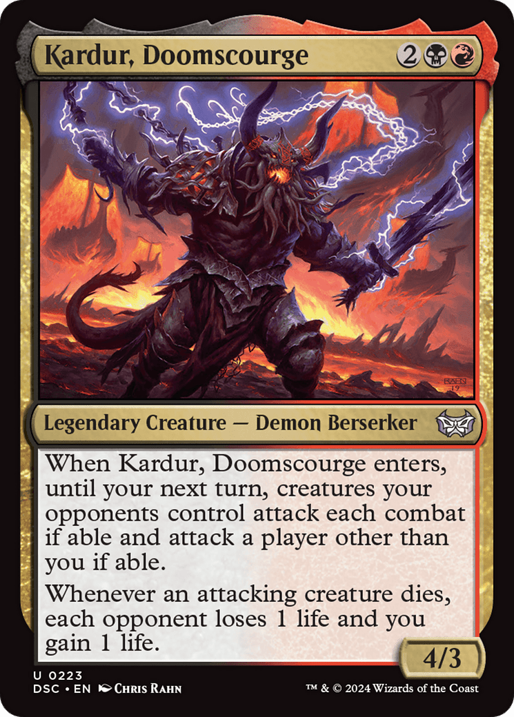 Kardur, Doomscourge [Duskmourn: House of Horror Commander] MTG Single Magic: The Gathering  | Multizone: Comics And Games