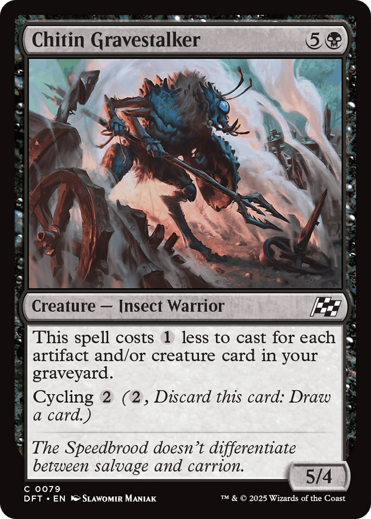 Chitin Gravestalker [Aetherdrift] MTG Single Magic: The Gathering  | Multizone: Comics And Games