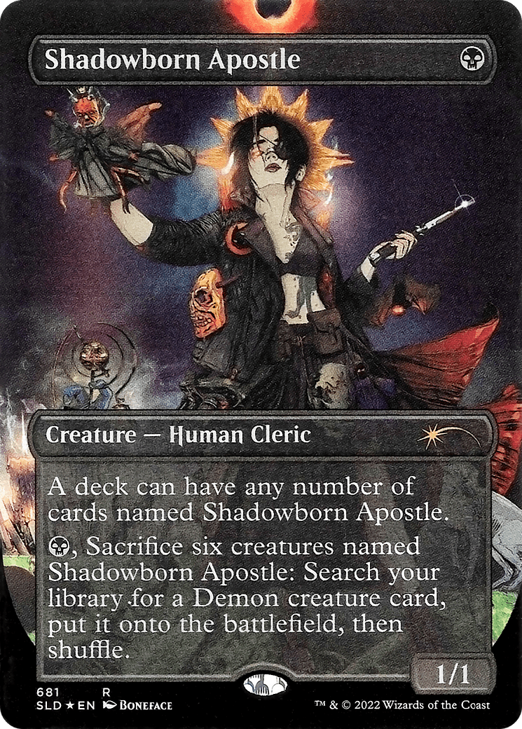 Shadowborn Apostle (681) (Borderless) [Secret Lair Drop Promos] MTG Single Magic: The Gathering  | Multizone: Comics And Games