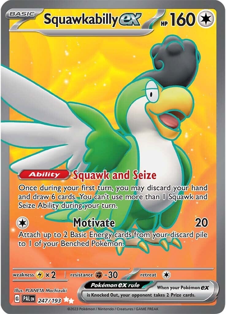 Squawkabilly ex (247/193) [Scarlet & Violet: Paldea Evolved] Pokemon Single Pokémon  | Multizone: Comics And Games