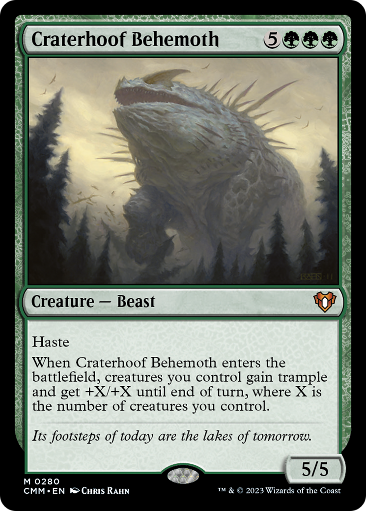 Craterhoof Behemoth [Commander Masters] | Multizone: Comics And Games