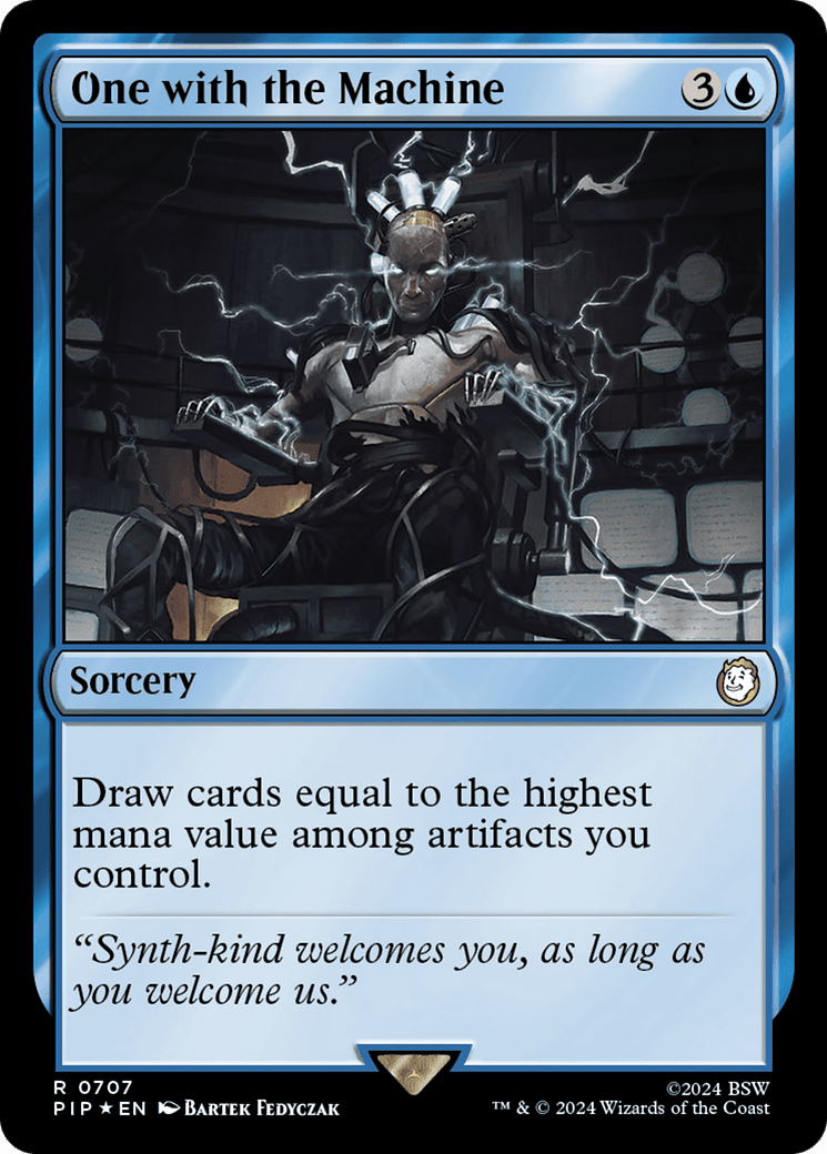 One with the Machine (Surge Foil) [Fallout] MTG Single Magic: The Gathering  | Multizone: Comics And Games