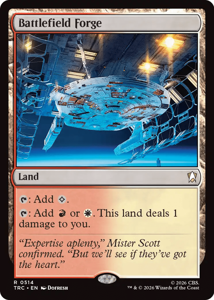 Battlefield Forge (Surge Foil) [Star Trek Commander] MTG Single Magic: The Gathering  | Multizone: Comics And Games