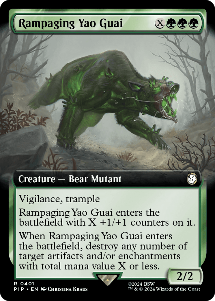 Rampaging Yao Guai (Extended Art) [Fallout] MTG Single Magic: The Gathering  | Multizone: Comics And Games