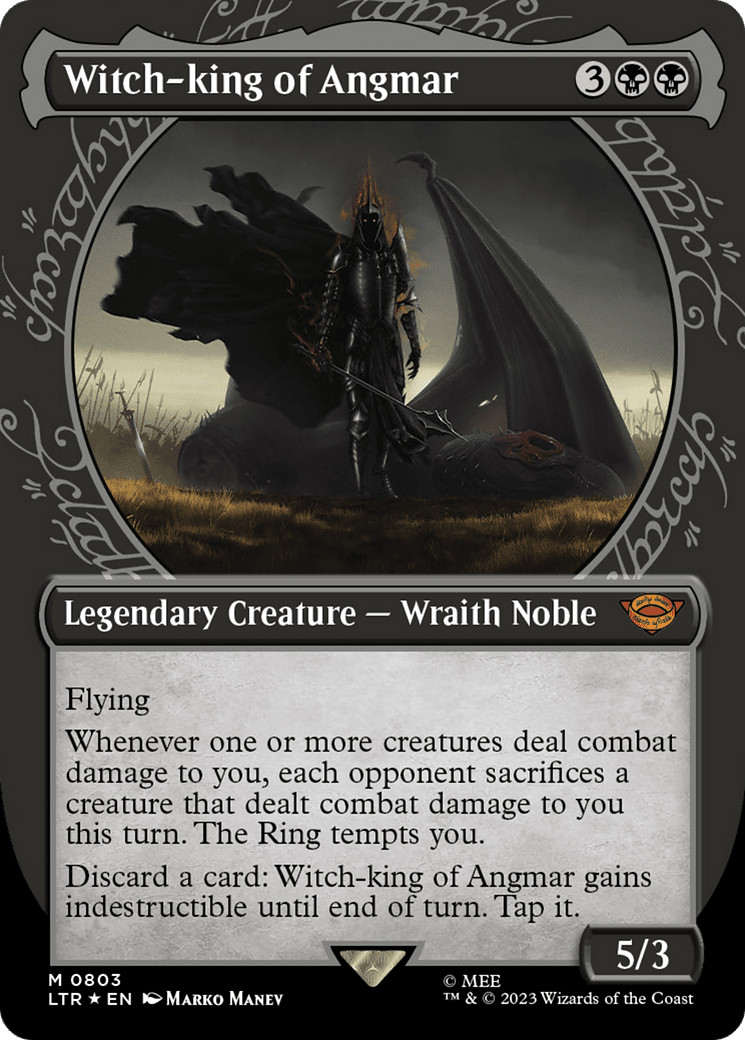 Witch-king of Angmar (Showcase) (Surge Foil) [The Lord of the Rings: Tales of Middle-Earth] MTG Single Magic: The Gathering  | Multizone: Comics And Games