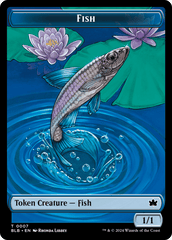 Fish // Tender Wildguide Double-Sided Token [Bloomburrow Tokens] MTG Single Magic: The Gathering  | Multizone: Comics And Games