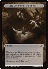You Live Only Because I Will It (Full Art) [Duskmourn: Archenemy] MTG Single Magic: The Gathering  | Multizone: Comics And Games