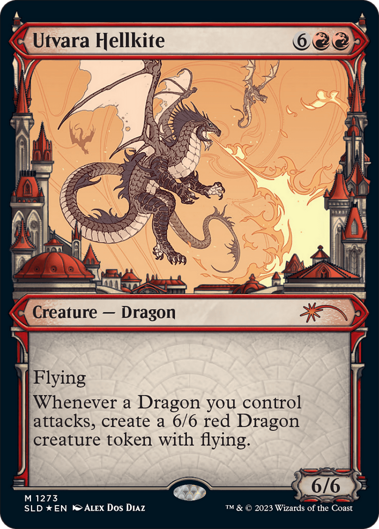 Utvara Hellkite (Halo Foil) [Secret Lair Drop Series] MTG Single Magic: The Gathering  | Multizone: Comics And Games