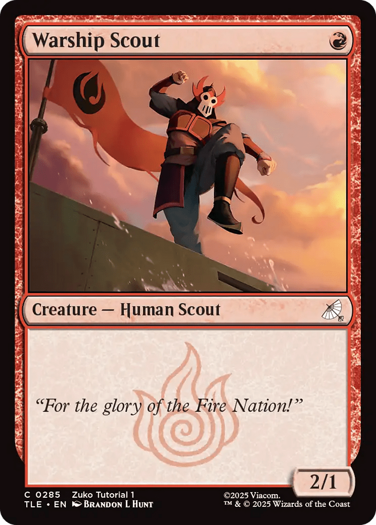 Warship Scout (0285) [Avatar: The Last Airbender: Eternal-Legal] MTG Single Magic: The Gathering  | Multizone: Comics And Games