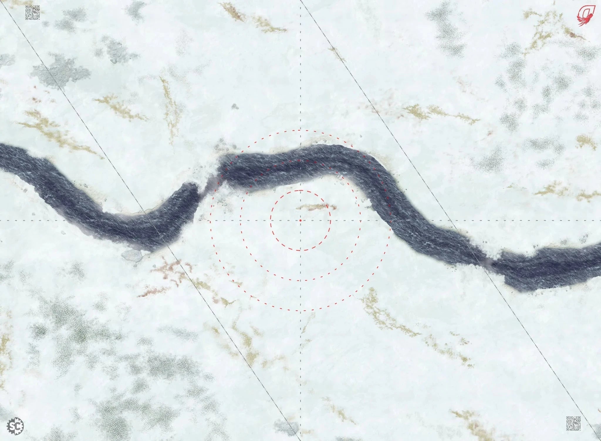 Red Dragon Game Mats - Snow River 2025 Miniature Game Accessories Red Dragon  | Multizone: Comics And Games