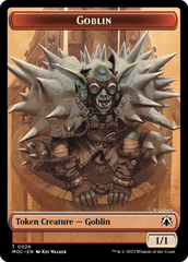 Goblin // Sliver Double-Sided Token [March of the Machine Commander Tokens] MTG Single Magic: The Gathering  | Multizone: Comics And Games