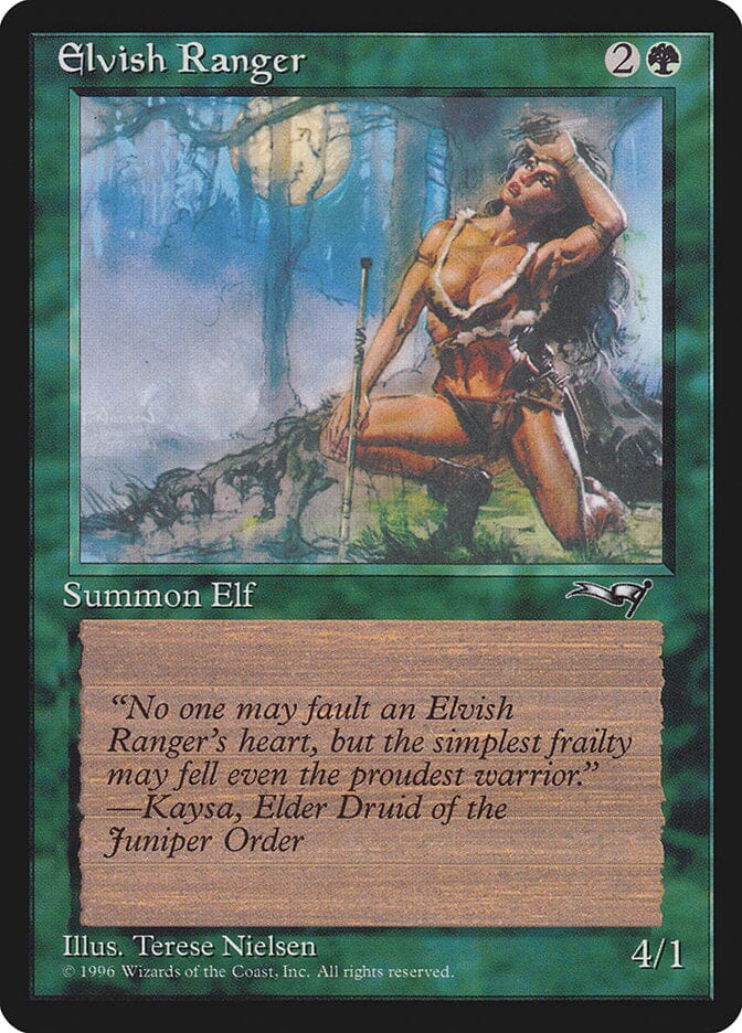 Elvish Ranger (Moon Background) [Alliances] MTG Single Magic: The Gathering  | Multizone: Comics And Games