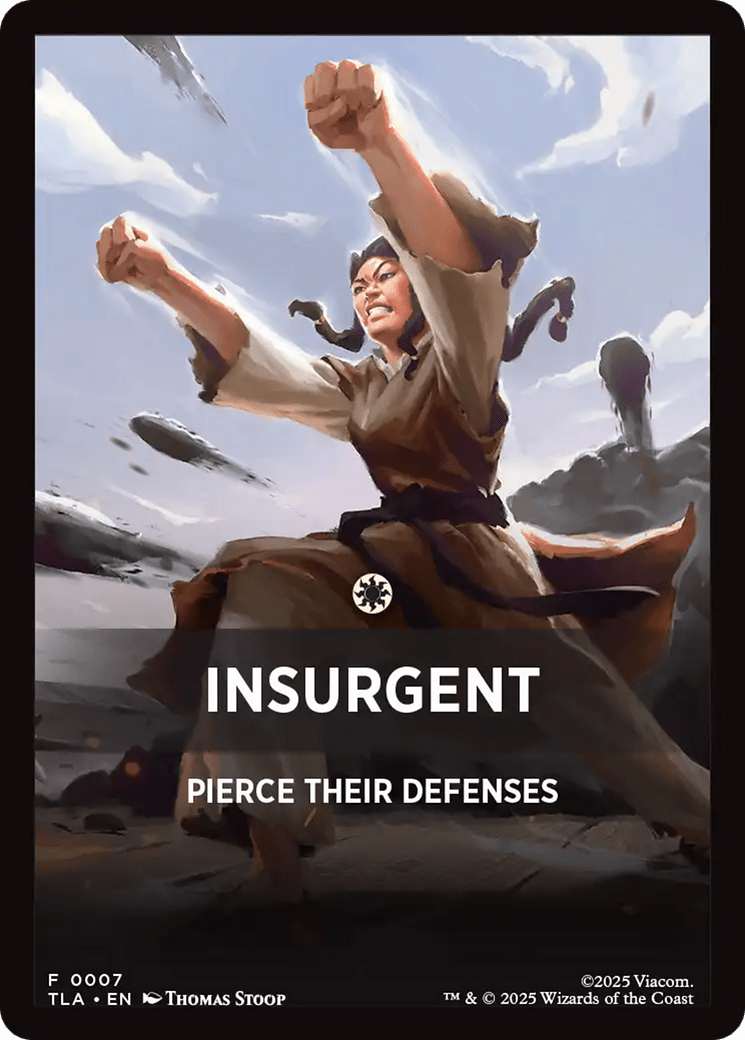 Insurgent Theme Card [Avatar: The Last Airbender Tokens] MTG Single Magic: The Gathering  | Multizone: Comics And Games