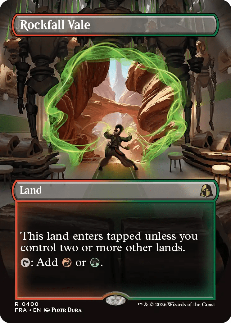Rockfall Vale (Borderless) [Reality Fracture] MTG Single Magic: The Gathering  | Multizone: Comics And Games