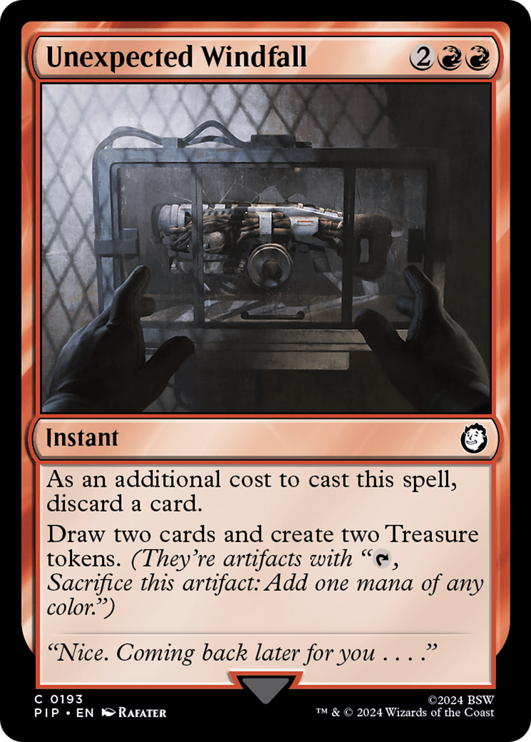 Unexpected Windfall [Fallout] MTG Single Magic: The Gathering  | Multizone: Comics And Games