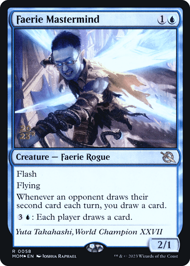 Faerie Mastermind [March of the Machine Prerelease Promos] MTG Single Magic: The Gathering  | Multizone: Comics And Games