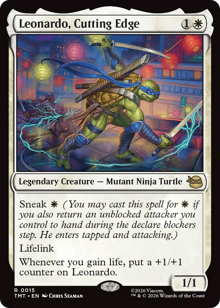 Leonardo, Cutting Edge [Teenage Mutant Ninja Turtles] MTG Single Magic: The Gathering  | Multizone: Comics And Games