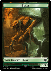 Fish // Beast Double-Sided Token [Doctor Who Tokens] MTG Single Magic: The Gathering  | Multizone: Comics And Games