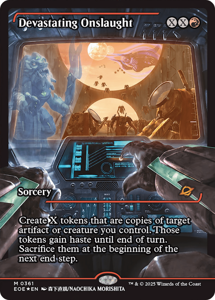 Devastating Onslaught (0361) (Showcase) [Edge of Eternities] MTG Single Magic: The Gathering  | Multizone: Comics And Games