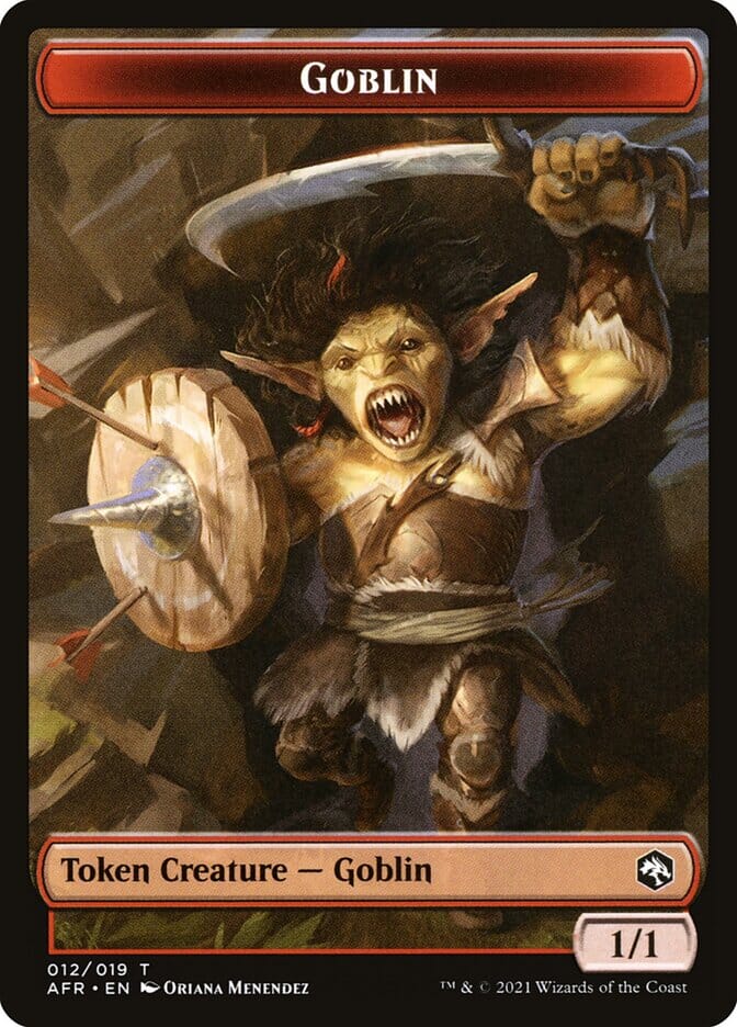 Lost Mine of Phandelver // Goblin Double-Sided Token [Dungeons & Dragons: Adventures in the Forgotten Realms Tokens] MTG Single Magic: The Gathering  | Multizone: Comics And Games