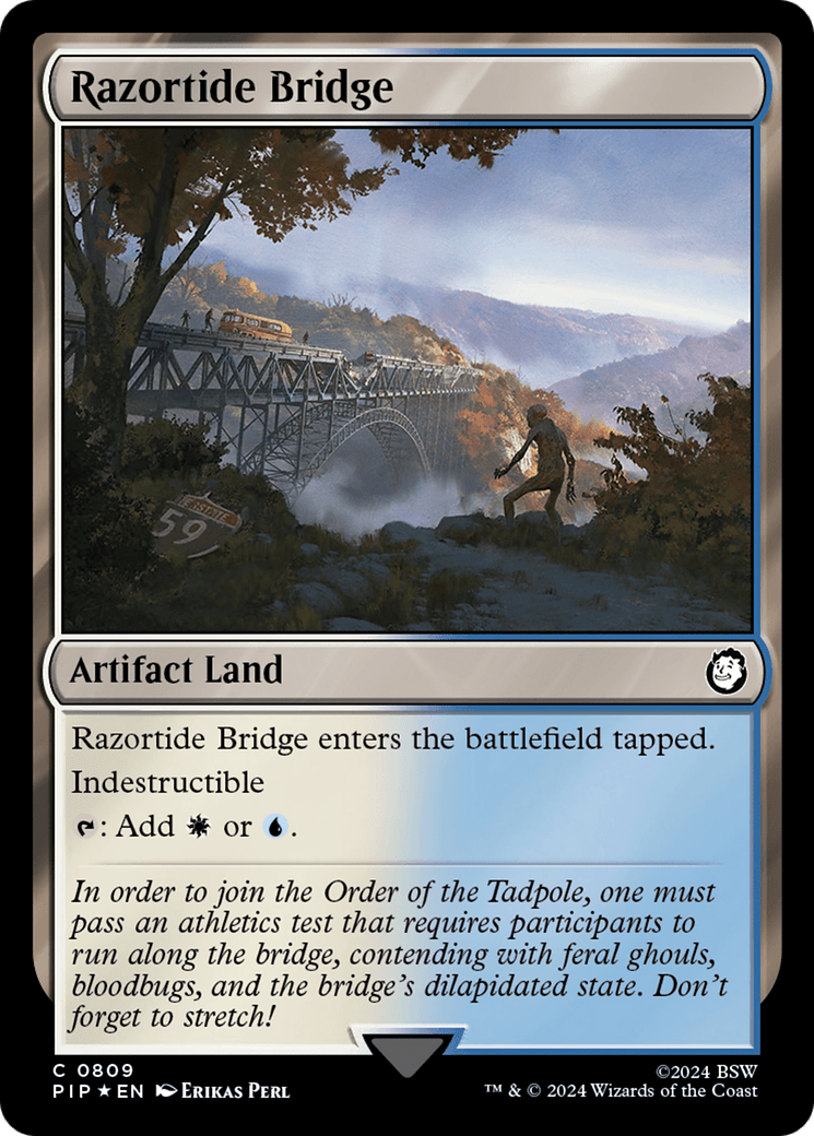 Razortide Bridge (Surge Foil) [Fallout] MTG Single Magic: The Gathering  | Multizone: Comics And Games
