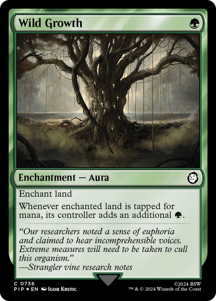 Wild Growth (Surge Foil) [Fallout] MTG Single Magic: The Gathering  | Multizone: Comics And Games