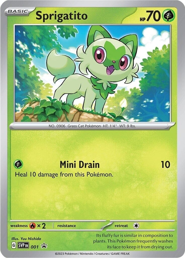 Sprigatito (001) [Scarlet & Violet: Black Star Promos] Pokemon Single Pokémon  | Multizone: Comics And Games
