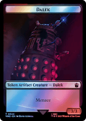 Dalek // Food (0058) Double-Sided Token (Surge Foil) [Doctor Who Tokens] MTG Single Magic: The Gathering  | Multizone: Comics And Games