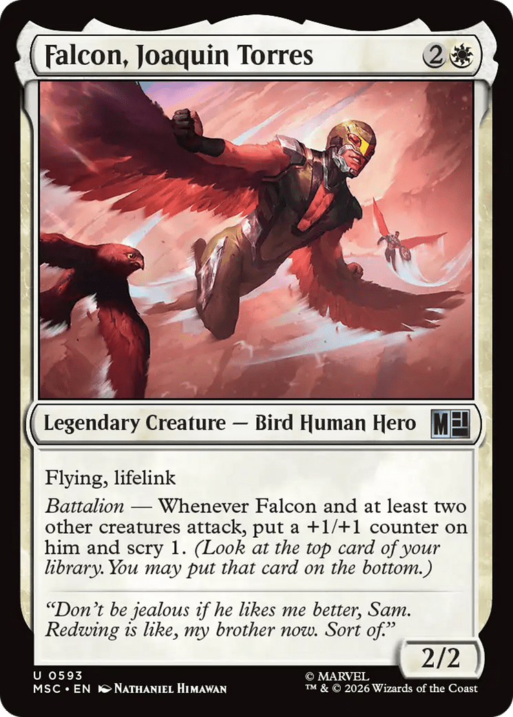 Falcon, Joaquin Torres [Marvel Super Heroes Commander] MTG Single Magic: The Gathering  | Multizone: Comics And Games