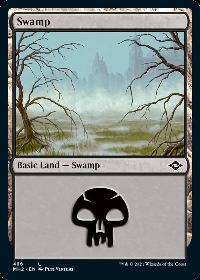 Swamp (486) (Foil Etched) [Modern Horizons 2] | Multizone: Comics And Games