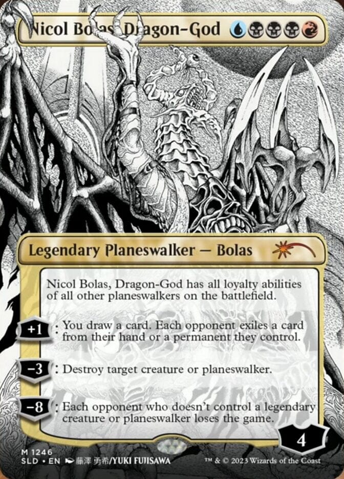 Nicol Bolas, Dragon-God (Borderless) [Secret Lair Drop Series] MTG Single Magic: The Gathering  | Multizone: Comics And Games