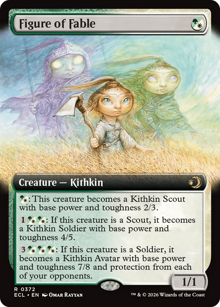 Figure of Fable (Extended Art) [Lorwyn Eclipsed] MTG Single Magic: The Gathering  | Multizone: Comics And Games