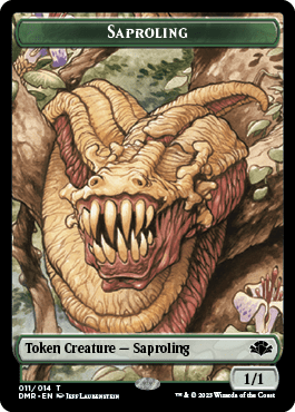 Elephant // Saproling Double-Sided Token [Dominaria Remastered Tokens] MTG Single Magic: The Gathering  | Multizone: Comics And Games